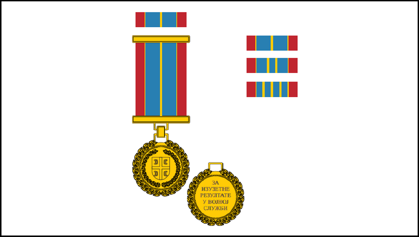 Војна спомен-медаља за изузетне резултате у војној служби за официра