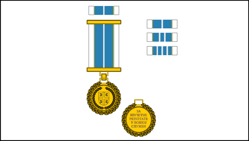 Vojna spomen-medalja za izuzetne rezultate u vojnoj službi za vojnog nameštenika, odnosno nameštenika