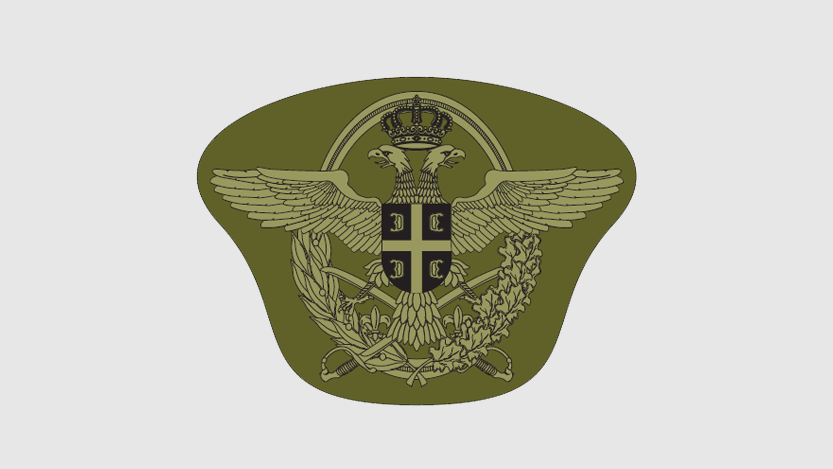 Амблем за бере и капу официра РВ и ПВО