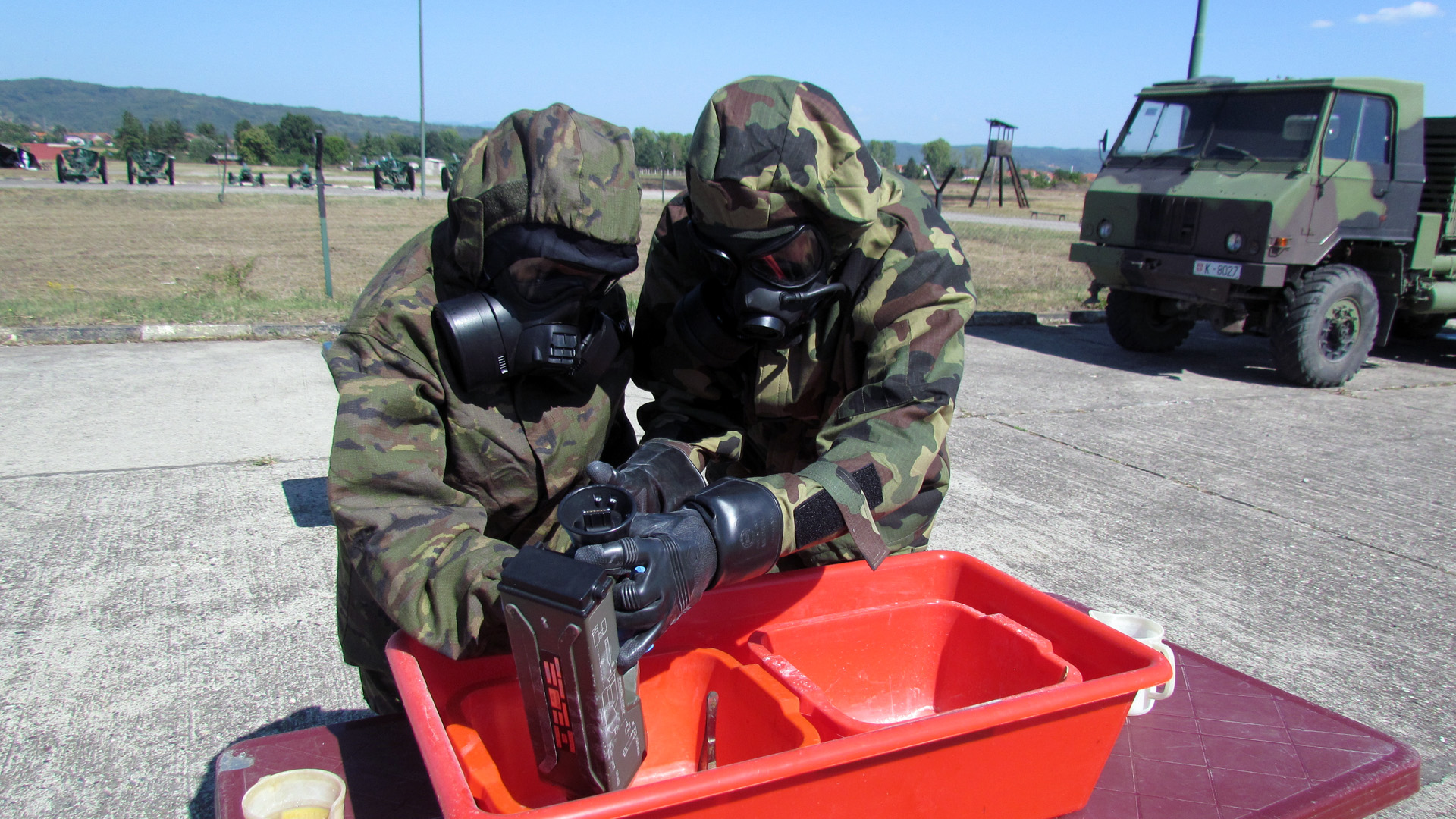 Training Of The Spanish Armed Forces Personnel At The Cbrn Center | Serbian Armed  Forces