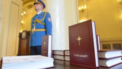 Donation of the Holy Scriptures of the New Testament and of the Orthodox prayer to the MoD and the SAF