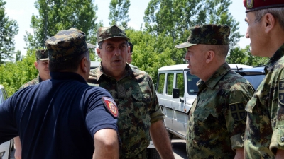 Pomoć Vojske u sanaciji terena u Obrenovcu