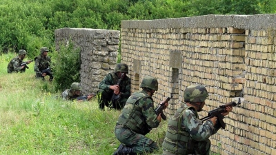 Training at tactical training and sports grounds of the Training Command