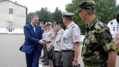 Minister Šutanovac visiting Special Brigade and NCO Training Center