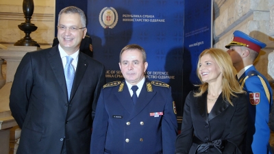 Reception of the Minister of Defense and Chief of General Staff