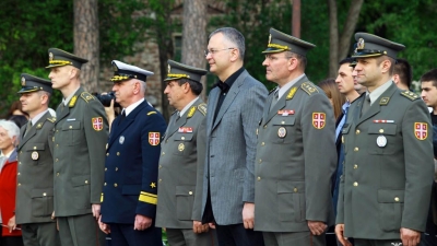 Honorary artillery salvo on the occasion of the Day of Serbian Armed Forces