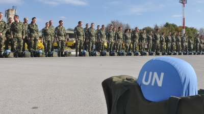 Members of SAF infantry company left for Lebanon