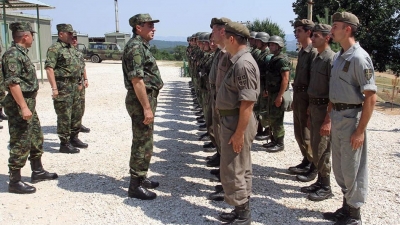 General Diković in Ground Safety Zone