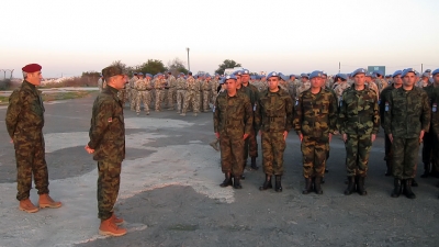 Awarded Serbian peacekeepers on Cyprus