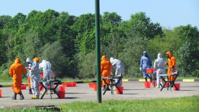 The joint chemical live agent training in Kruševac