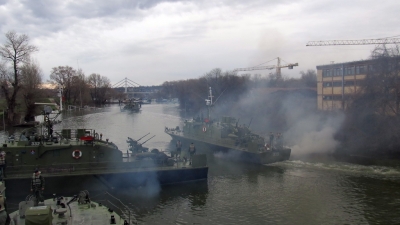 Training of River Flotilla Gunners