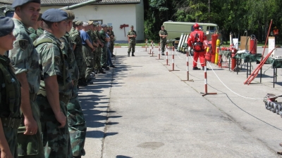Protivpožarna vežba Prve brigade
