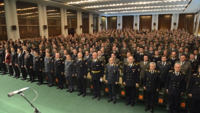 Awarding military honors in the House of Guards in Topcider