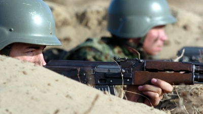 Logorovanje gardista na poligonu „Peskovi“