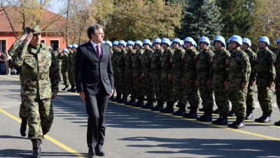 Farewell: Serbian peacekeepers in Lebanon