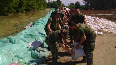 Pripadnici Brigade veze brane Šabac i Drenovac