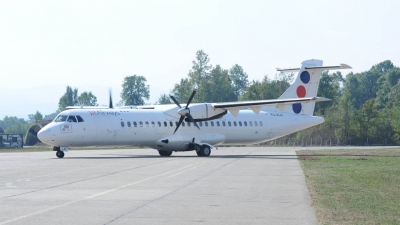 First civilian flight at the airport 