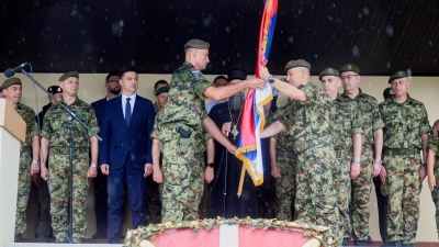 Ceremonial Send-off for Serbian Armed Forces Personnel Deploying to Peacekeeping Operation