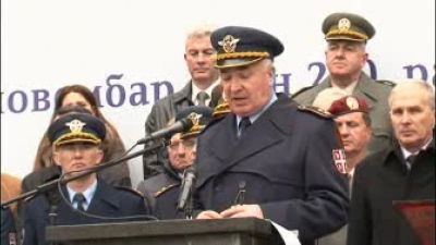 Komandant 250. rbr PVD brigadni general Sava Milenković