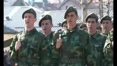 Soldiers pledge allegiance