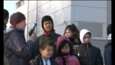 Santa Claus and Fairy Godmother in Batajnica Airfield