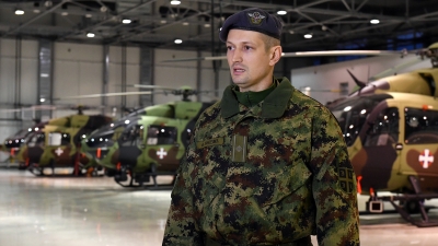 Major Nemanja Pantelić, komandant 161. boa