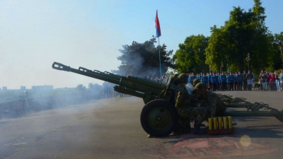 Gun Salute to Mark the Day of Victory