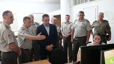 Minister Vulin Visits Military Geography Institute