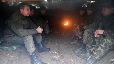 Minister Vulin After Visiting the 63rd Paratrooper Battalion