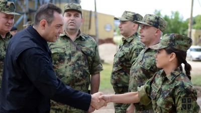 Minister Vulin Visited Knjaz Mihajlo Barracks in Niš