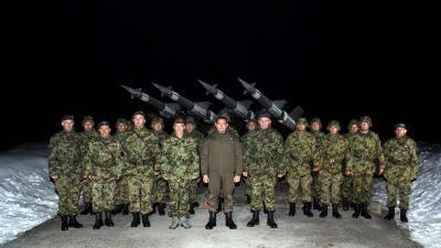 Minister Vulin and General Mojsilović With the AD Forces on Duty on the Eve of the Orthodox New Year