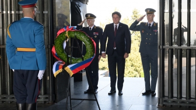 Полагање венца поводом Дана Војске Србије