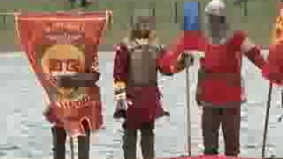 Swimming for the Holy Cross