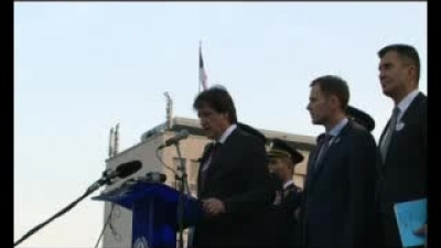 Military parade dress rehearsal