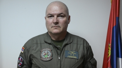 Командант 119. мхе потпуковник Александар Аксентијевић