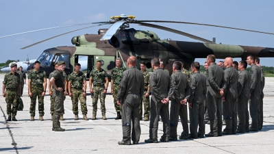 Part of Serbian Armed Forces Contingent Returns from Slovenia