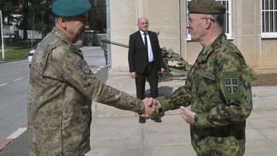 Састанак начелника Генералштаба Војске Србије са командантом Кфора