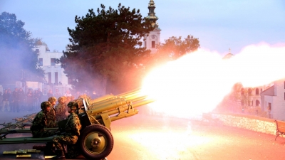 Gun Salute on the Occasion of the Armistice Day
