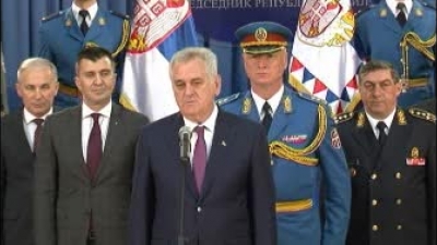 Reception of President on the occasion of the Serbian Army and Victory Day
