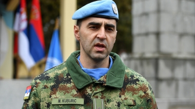 Мајор Милан Кубурић, командир пешадијске чете