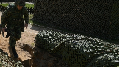 Minister of Defence and Chief of General Staff in  Medevce Base on Easter