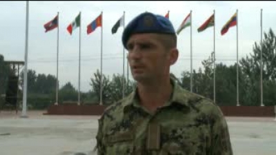 Serbian Guardsmen on Tiananmen