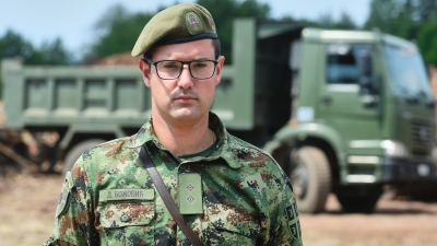 Komandir putnog voda poručnik Danilo Božović