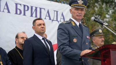 Обраћање команданта РВ и ПВО бригадног генерала Душка Жарковића