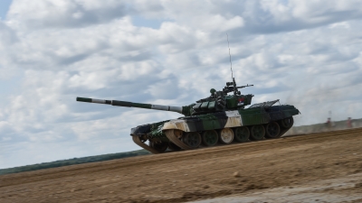 Serbian Armed Forces Tankmen in Tank Biathlon Semi-finals