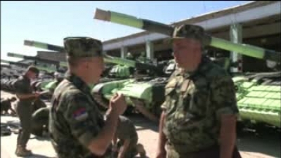 Tank crews ready for the start of the competition in Russia