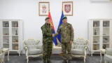 Chief of Serbian Armed Forces General Staff with KFOR Commander