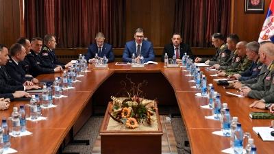 President of the Republic of Serbia meets commanders of the units of the Serbian Armed Forces, the Ministry of Interior and the line ministers