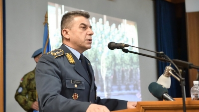 General Draganić na ispraćaju kontingenta VS u CAR