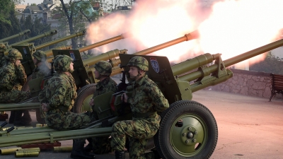 Gun Salute on the Ocassion of Serbian Armed Forces Day